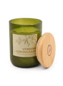 EG06EU Eco Green Recycled Glass Candle Paddywax 226g - Verbena and Lemongrass